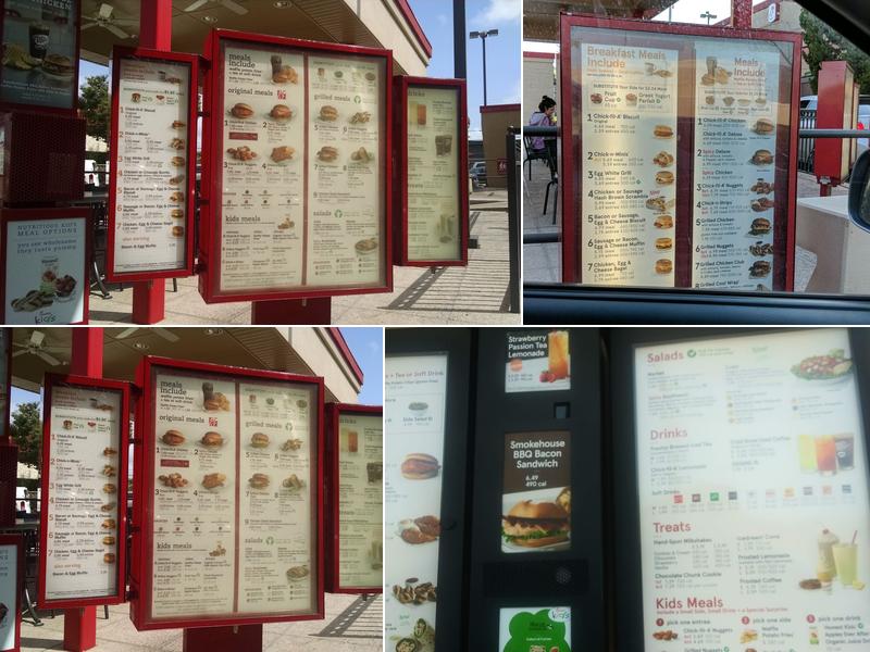 Chick-fil-A Menu