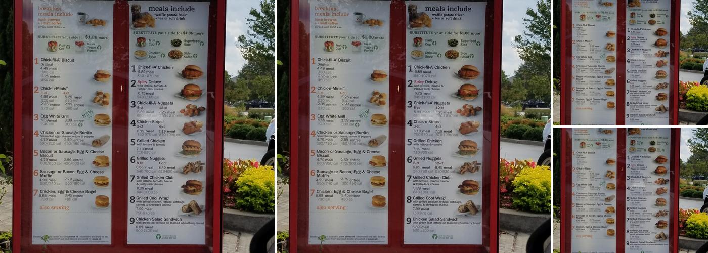 Chick-fil-A Menu