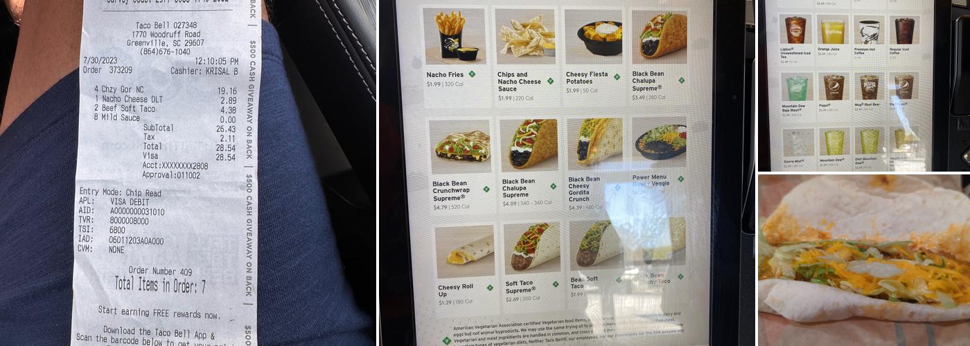 Taco Bell Menu