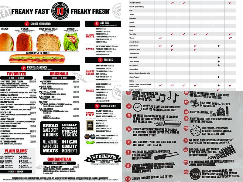 Jimmy John's Menu