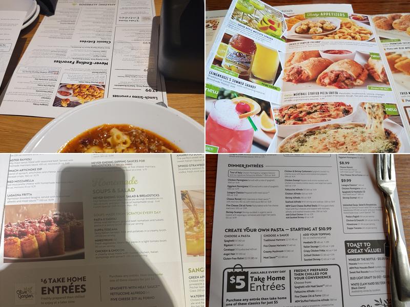 Olive Garden Italian Restaurant Menu