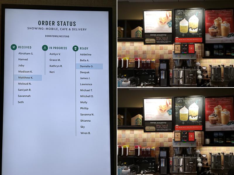 Starbucks Menu