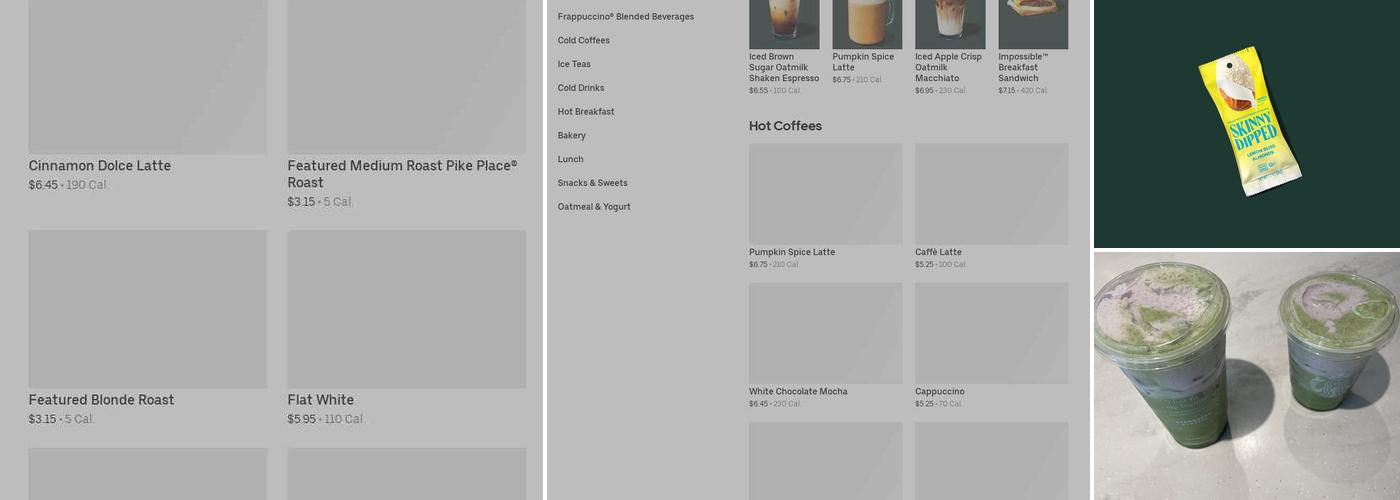Starbucks Menu
