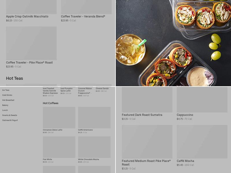 Starbucks Menu