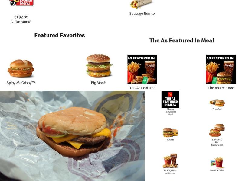 McDonald's Menu