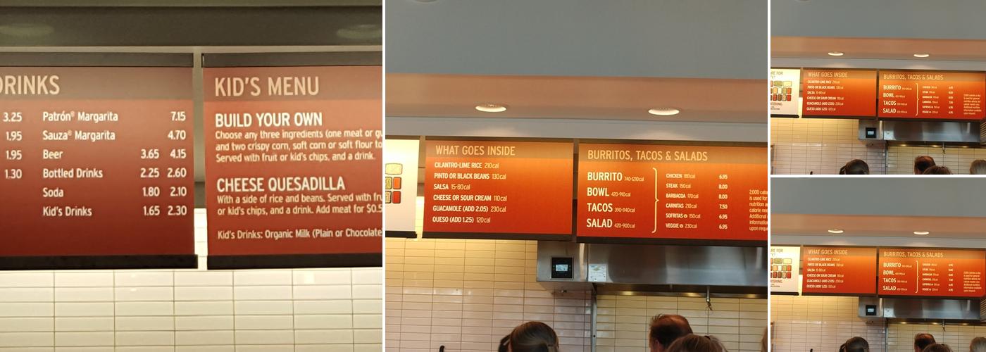 Chipotle Mexican Grill Menu