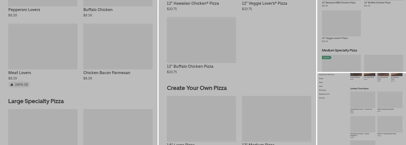 Pizza Hut Menu