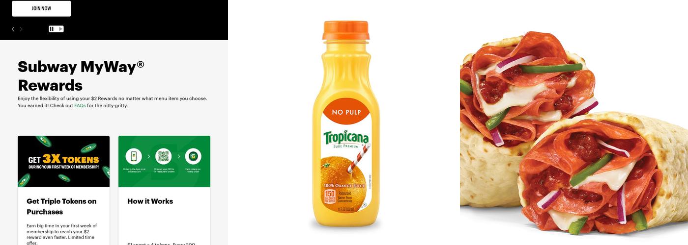 Subway Menu