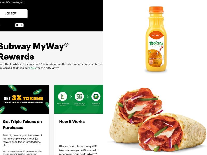 Subway Menu