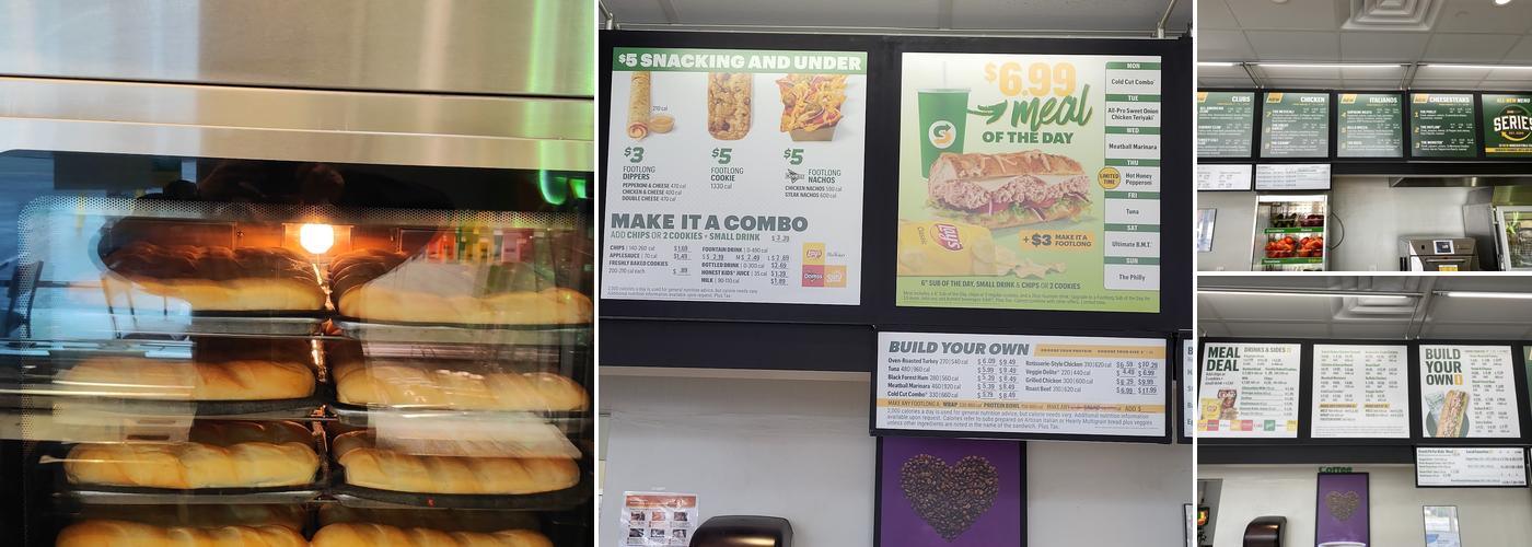 Subway Menu