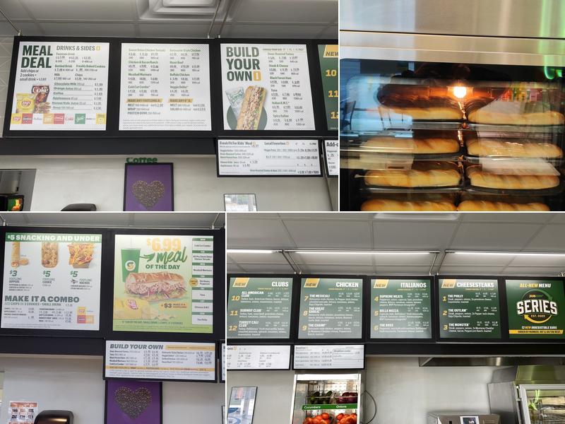 Subway Menu