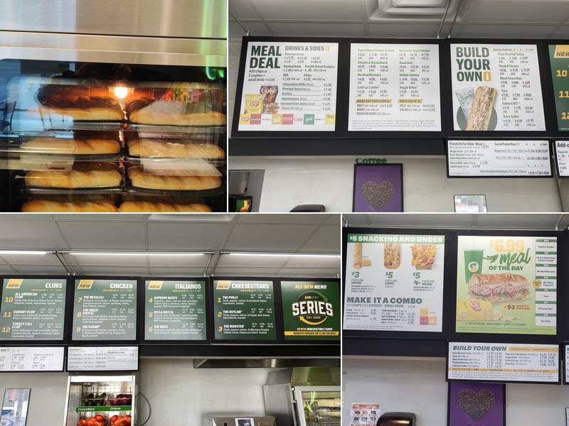 Subway Menu