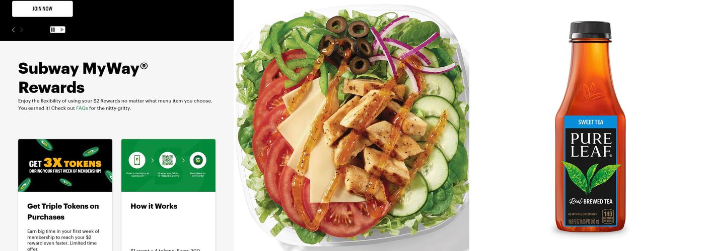 Subway Menu