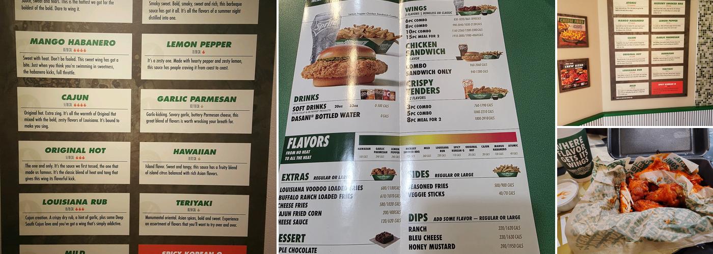 Wingstop Menu
