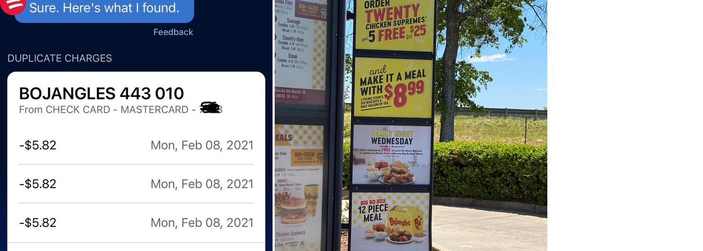 Bojangles Menu