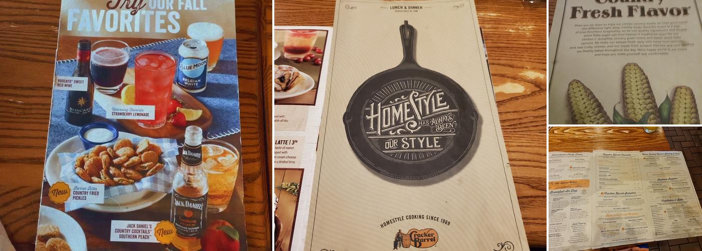 Cracker Barrel Old Country Store Menu