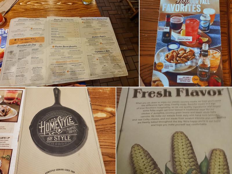 Cracker Barrel Old Country Store Menu