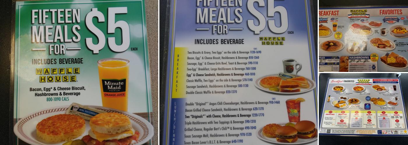 Waffle House Menu
