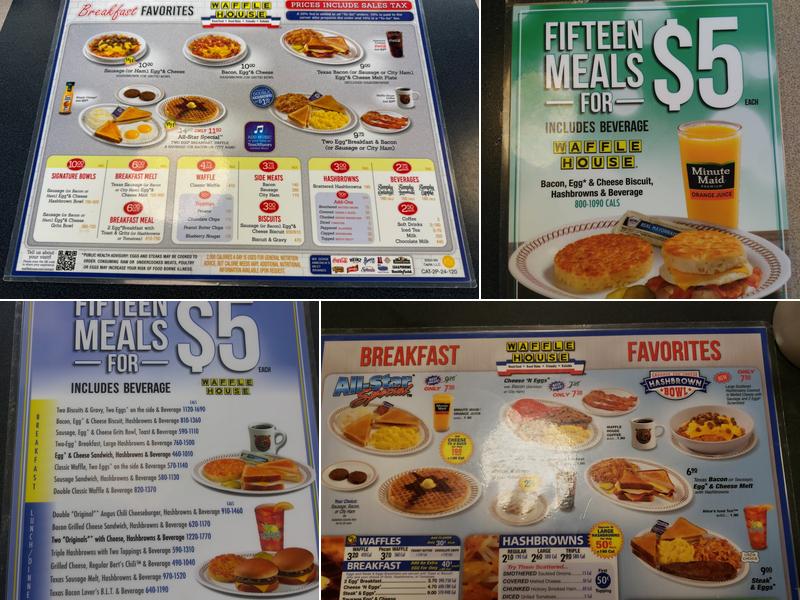 Waffle House Menu