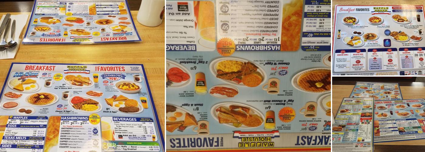 Waffle House Menu