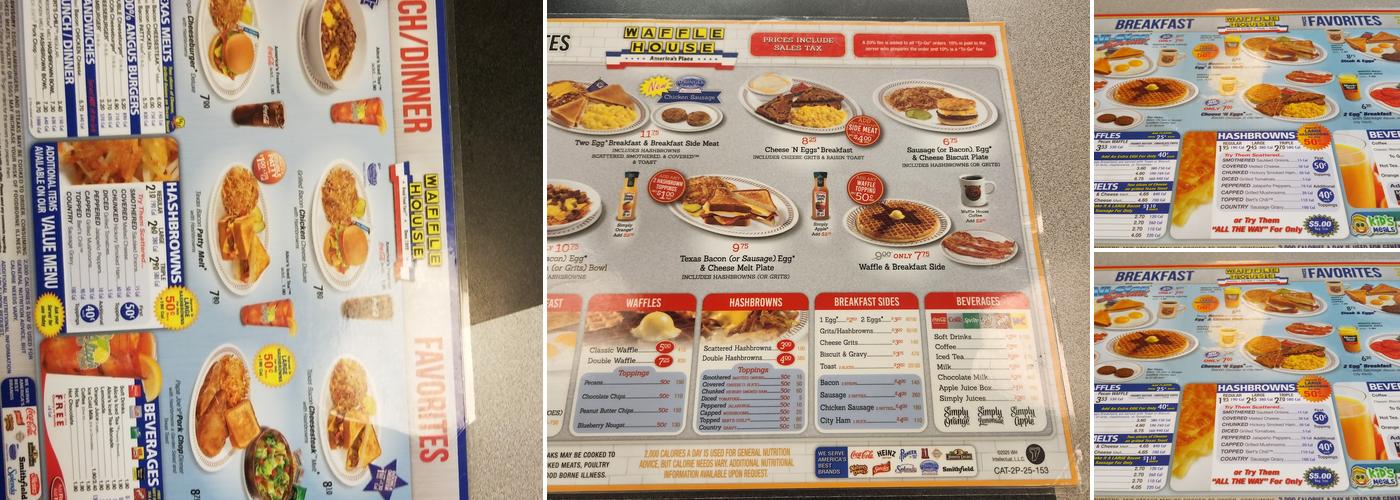 Waffle House Menu