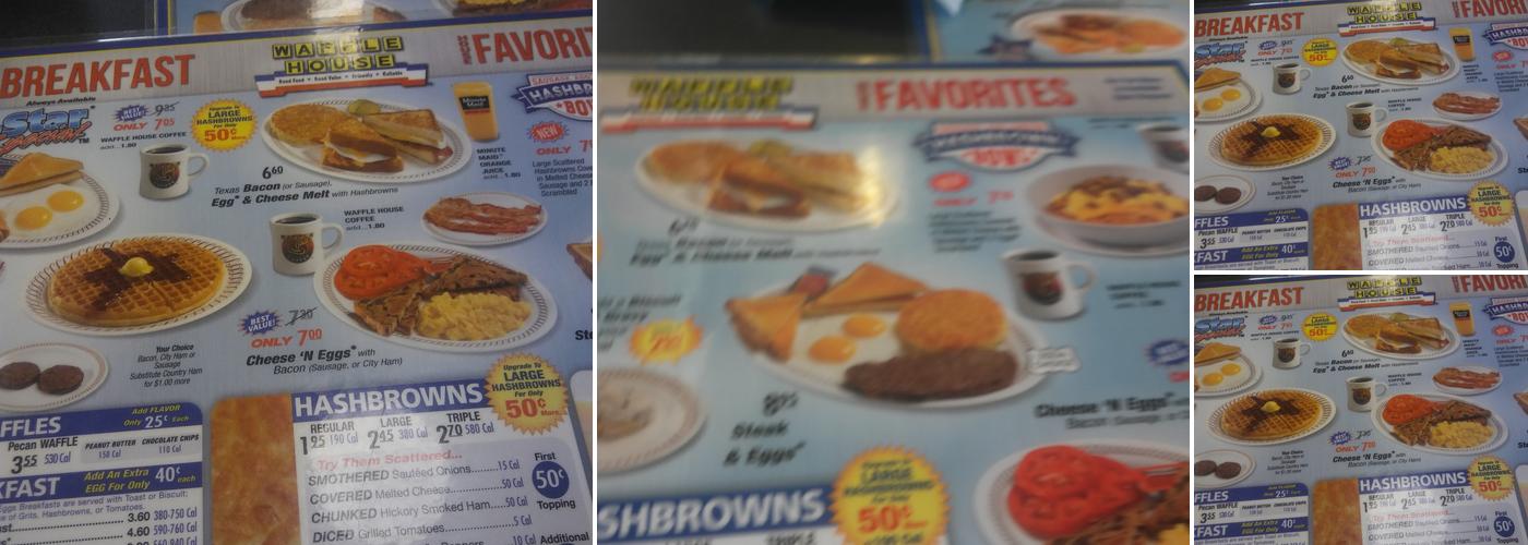 Waffle House Menu
