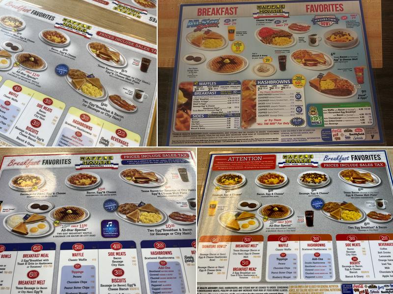 Waffle House Menu