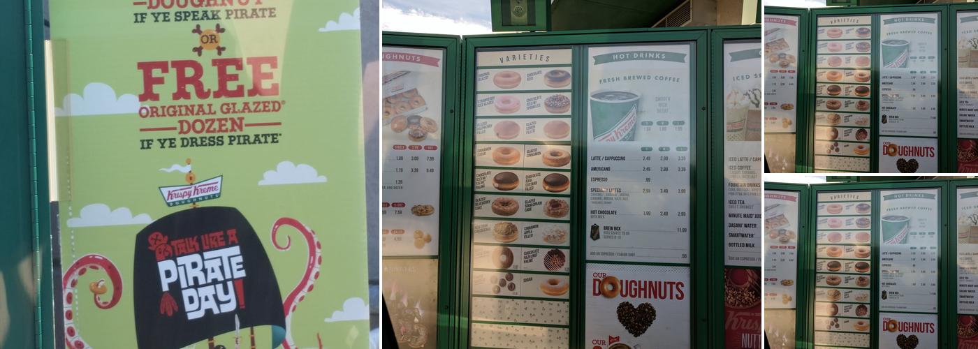Krispy Kreme Menu