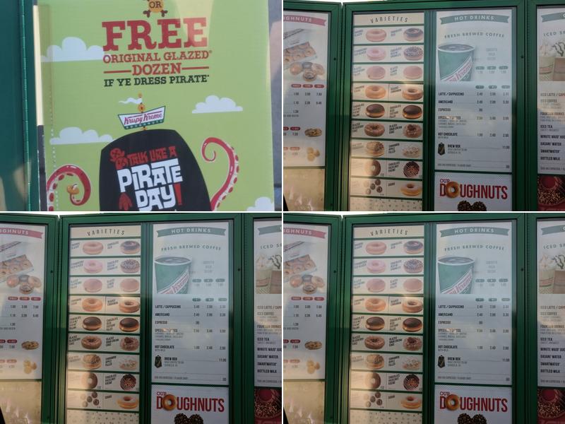 Krispy Kreme Menu