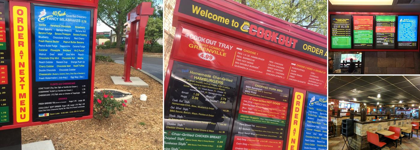 Cook Out Menu
