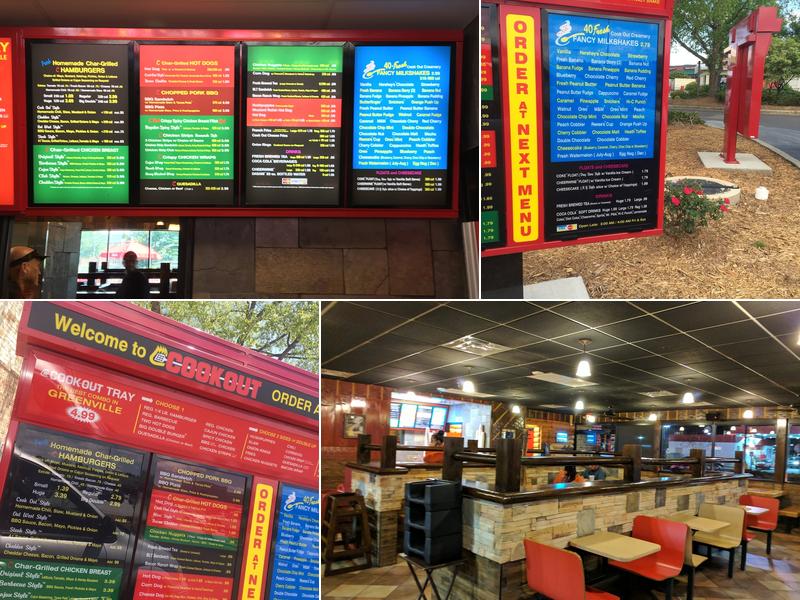 Cook Out Menu