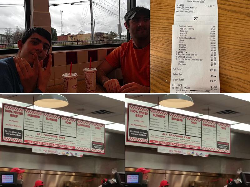 Five Guys Menu