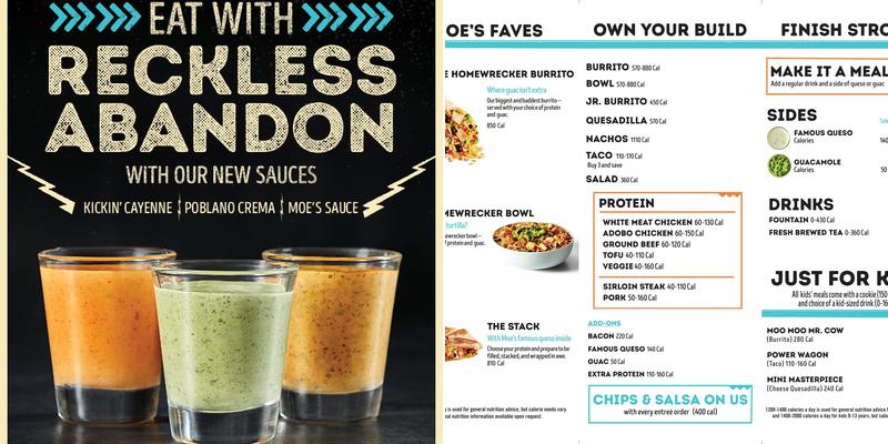 Moe's Southwest Grill Menu