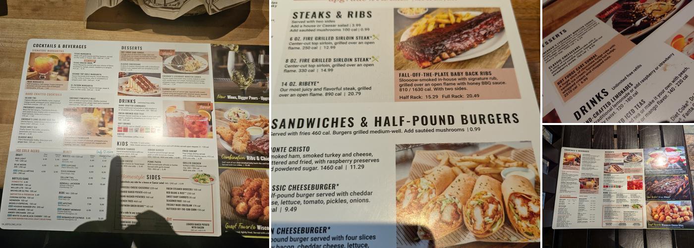 Cheddar's Scratch Kitchen Menu