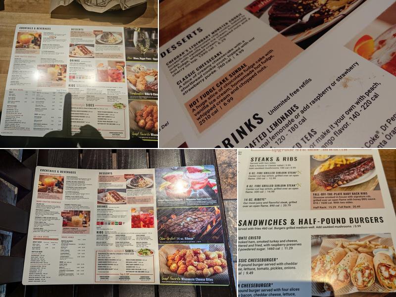Cheddar's Scratch Kitchen Menu