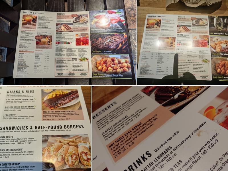 Cheddar's Scratch Kitchen Menu