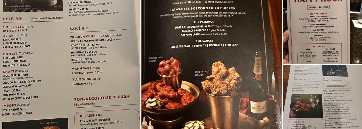 P.F. Chang's Menu