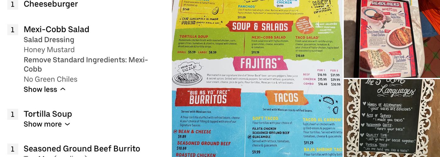Chuy's Menu