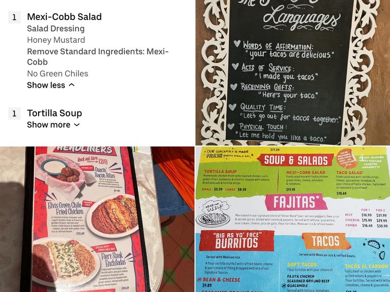 Chuy's Menu