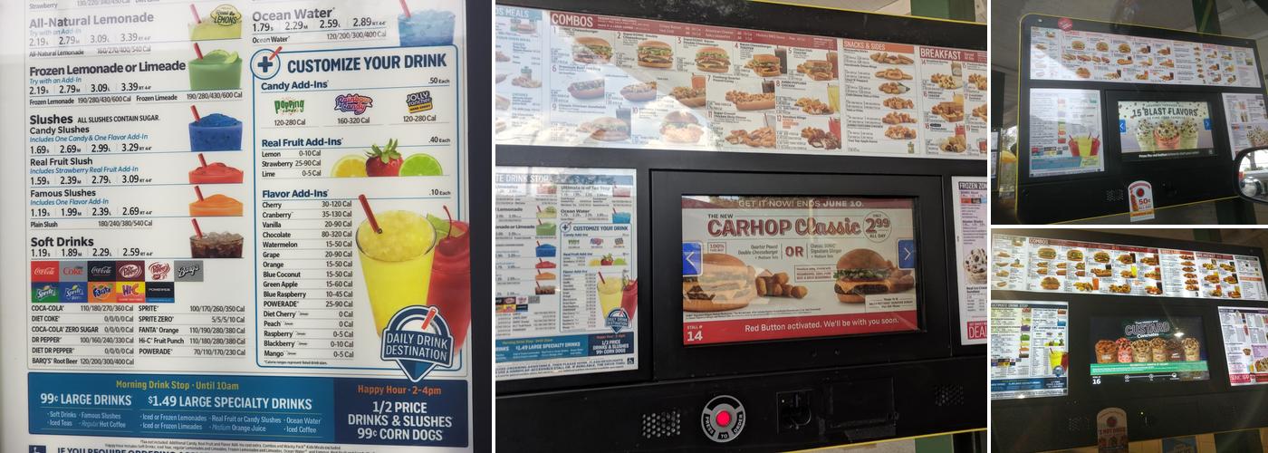 Sonic Drive-In Menu