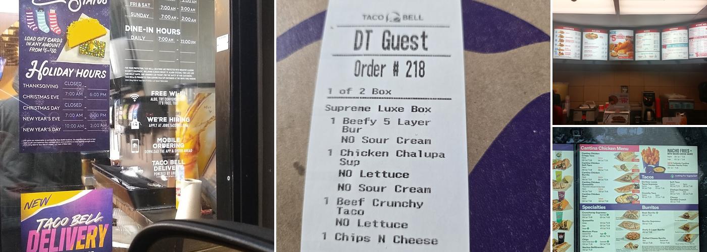 Taco Bell Menu