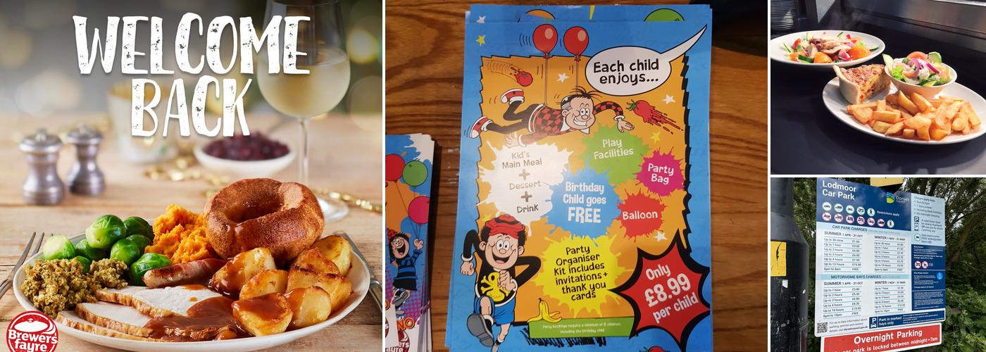 Lodmoor Brewers Fayre Menu