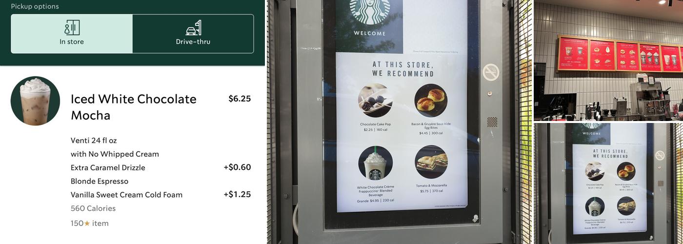 Starbucks Menu