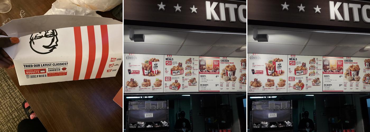 KFC Menu