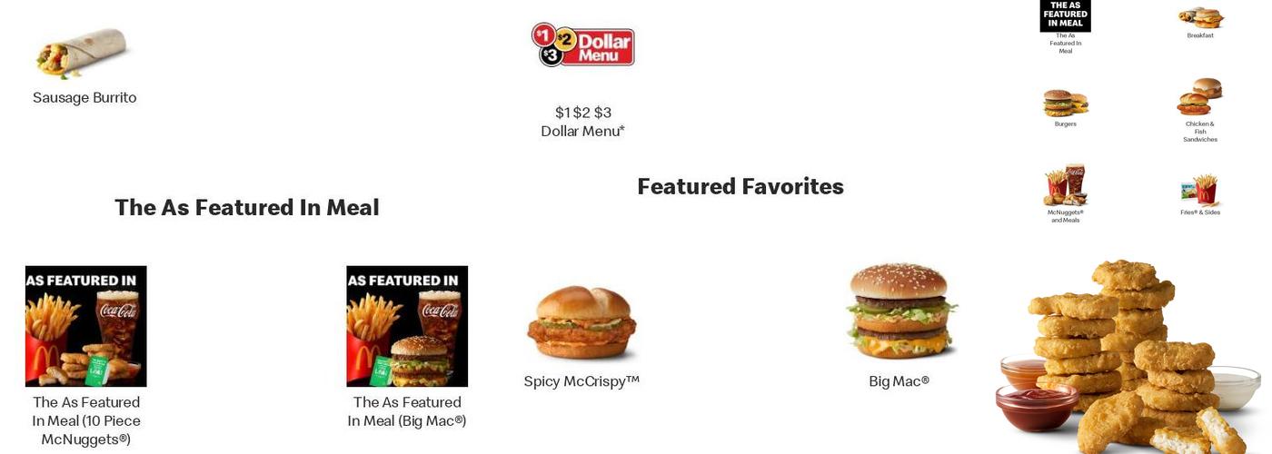 McDonald's Menu