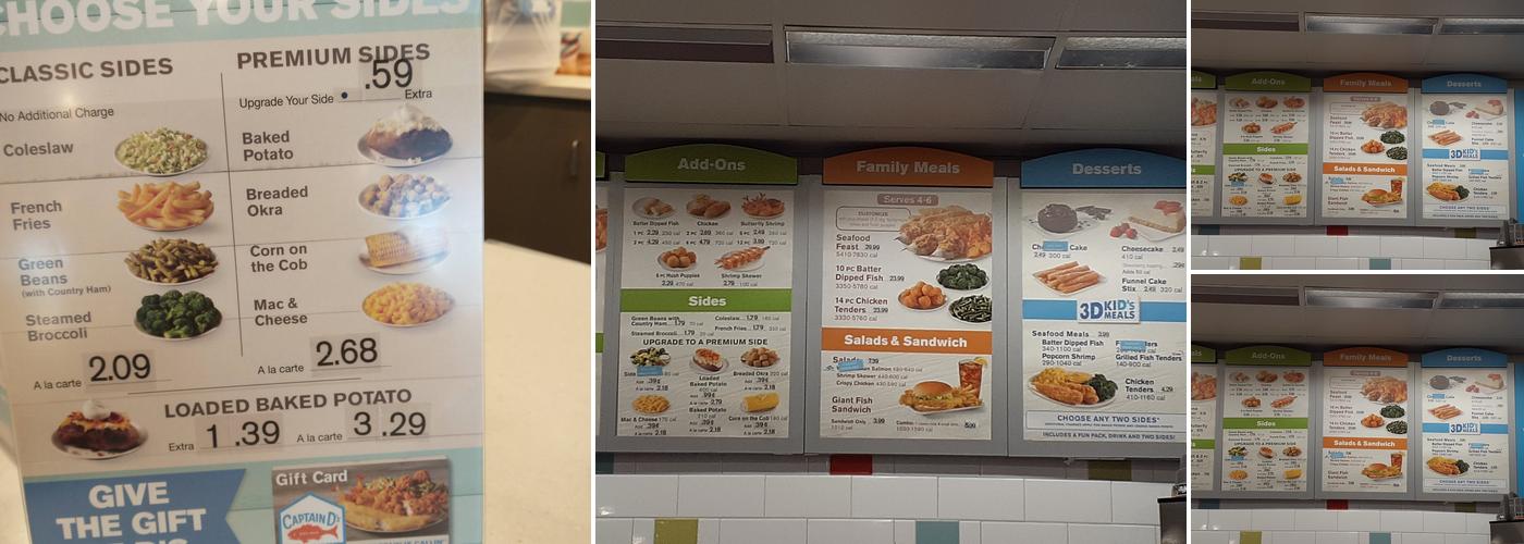 Captain D's Menu