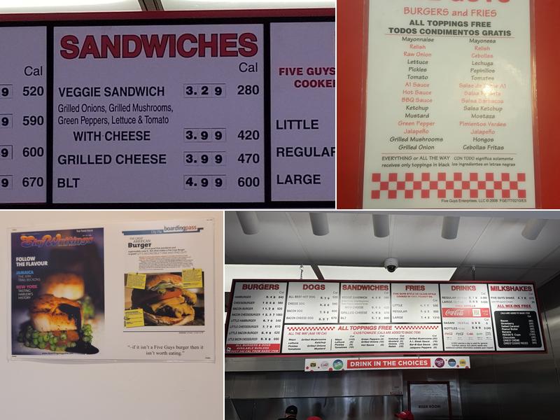 Five Guys Menu