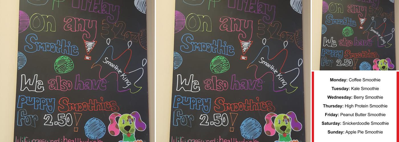 Smoothie King Menu
