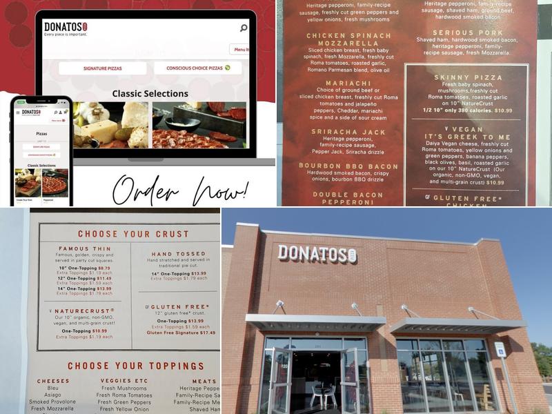Donatos Pizza Menu