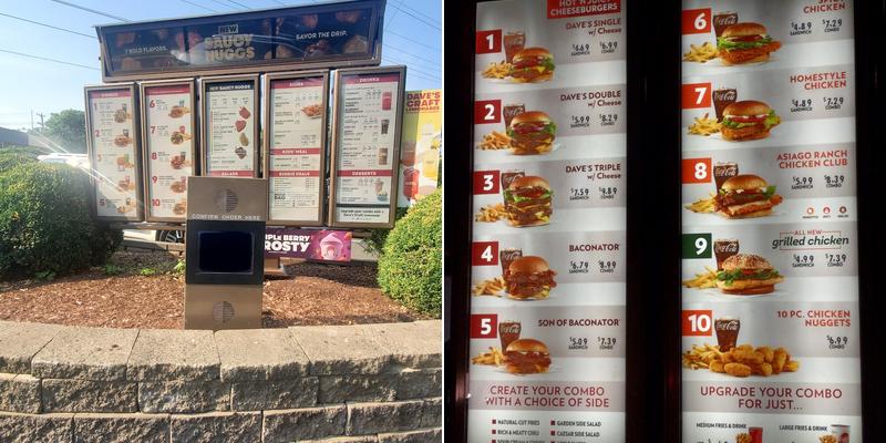 Wendy's Menu